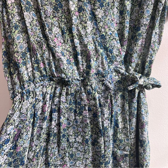Zadig& Voltaire Betty Mousseline Liberty Garden Floral Wrap Dress, Mini, S - Picture 14 of 15